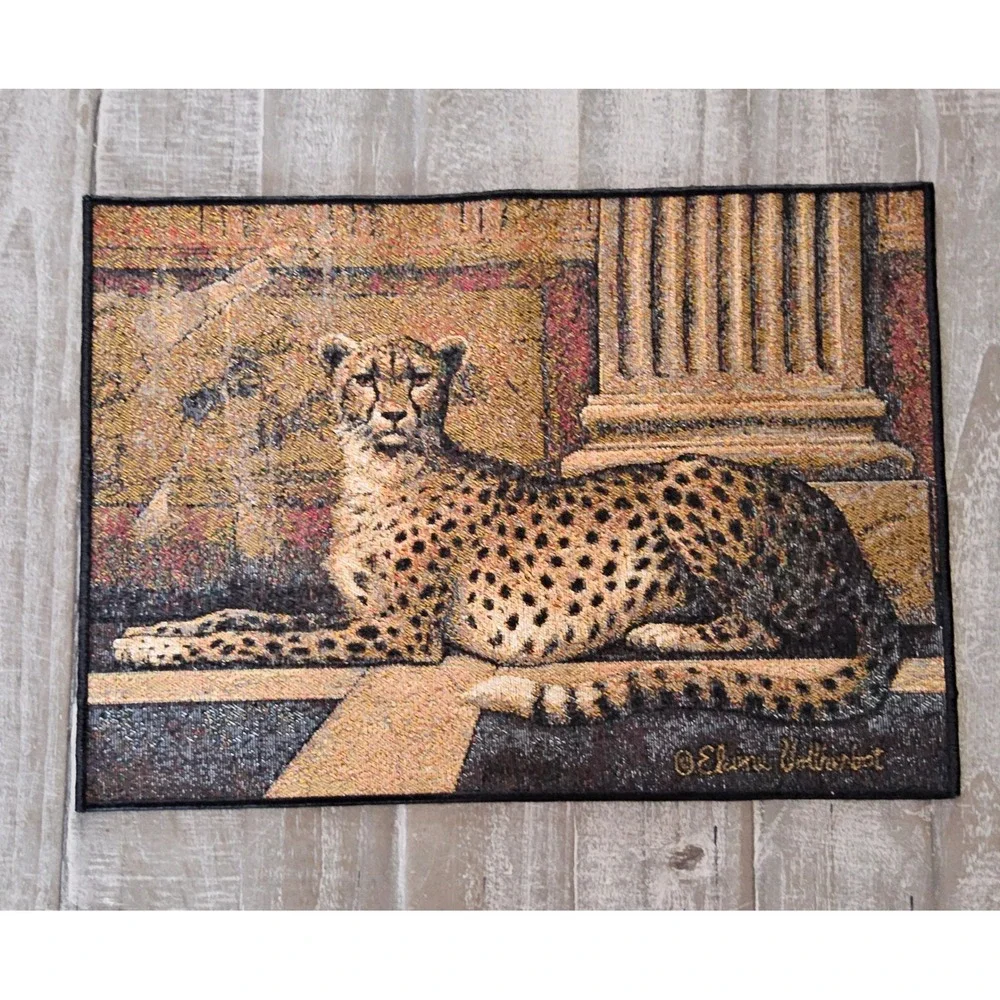 Elaine Vollherbst Cheetah Placemats Set of 4 Safari Nature Wildlife Decor